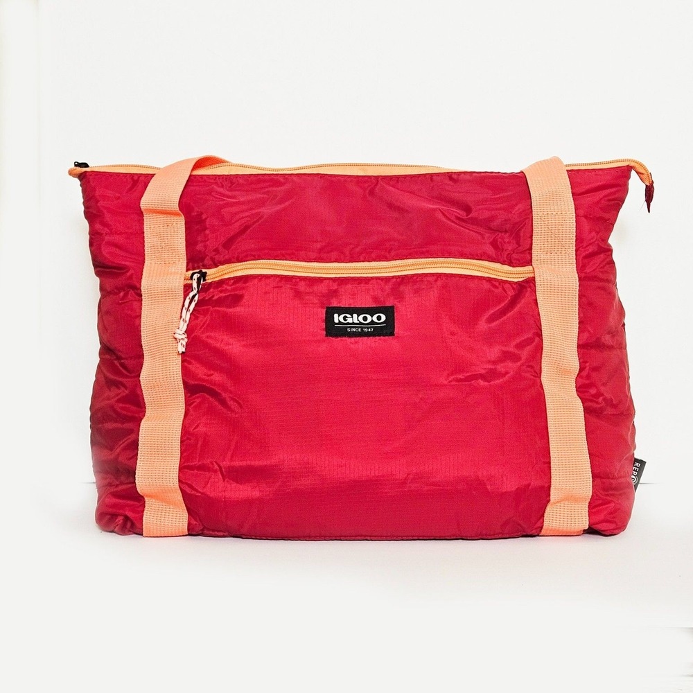 Igloo 20 Can Insulated Puffer Tote - Red